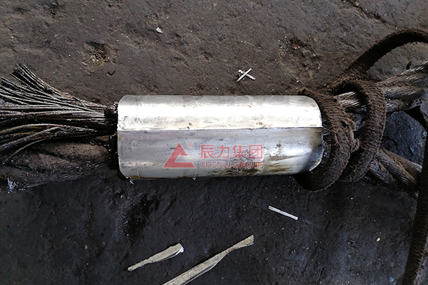60mm鋼絲繩鋁套壓制 60mm鋼絲繩鋁套壓制
